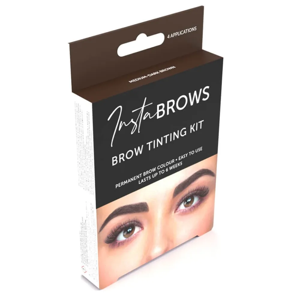 Insta Brows Tinting Kit, Medium - Dark Brown