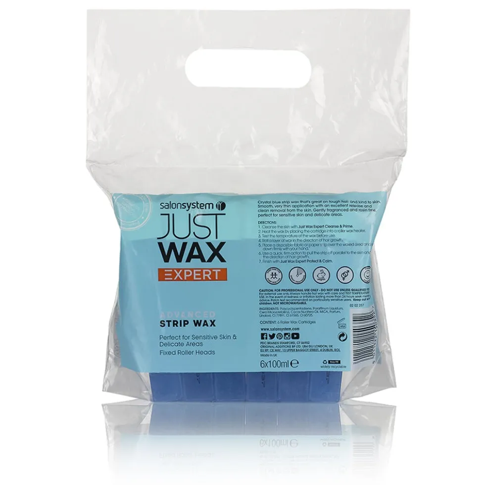 Just Wax Expert Advanced Roller Strip Wax, 6x100ml