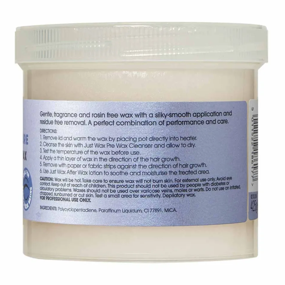 Just Wax Sensitive Pure Silk Crème Strip Wax 425g