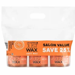 Just Wax Soft Wax Three Pots of 450g