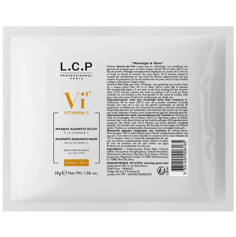 L.C.P Professionnel Paris Vitamin C Alginate Radiance Peel-Off Mask 30g