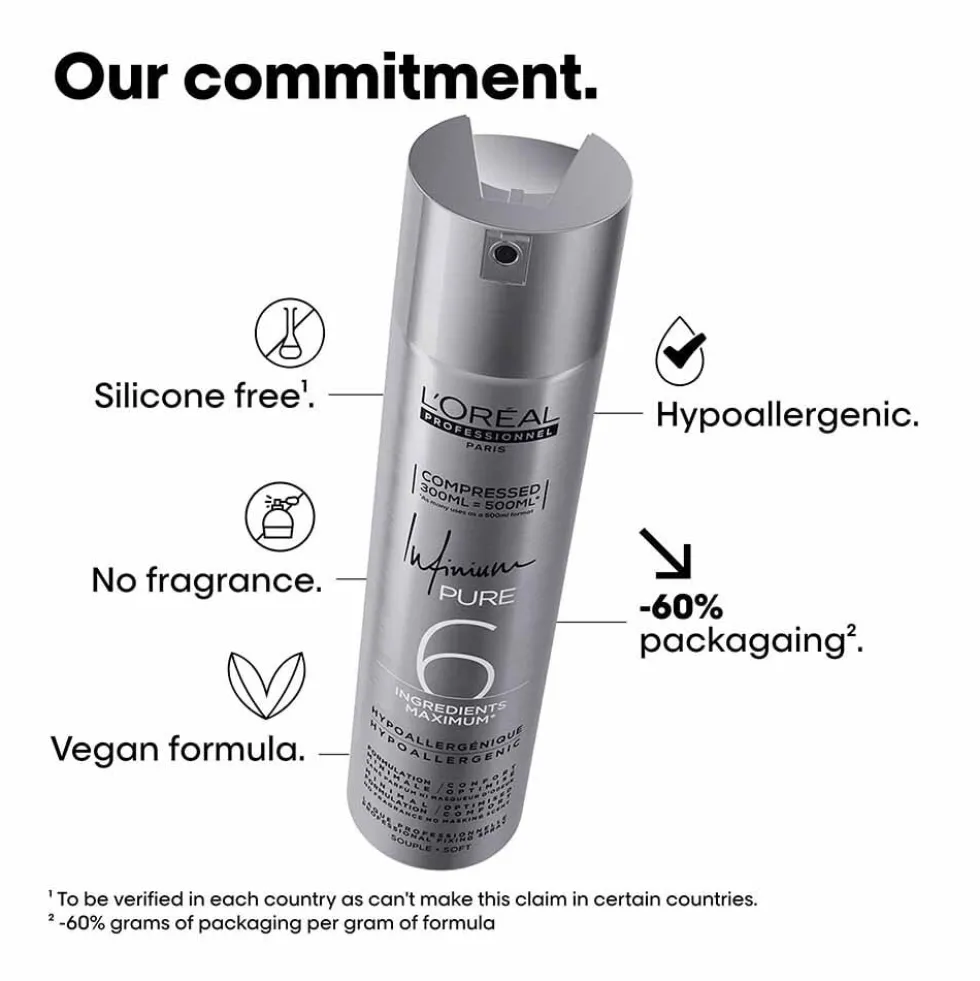L'Oréal Professionnel Infinium Pure Soft Hair Spray 300ml