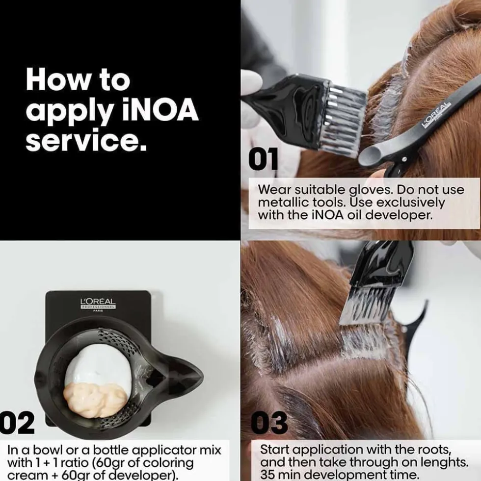 L'Oréal Professionnel INOA Permanent Hair Colour - 6.3 Fundamental Dark Golden Blonde 60ml
