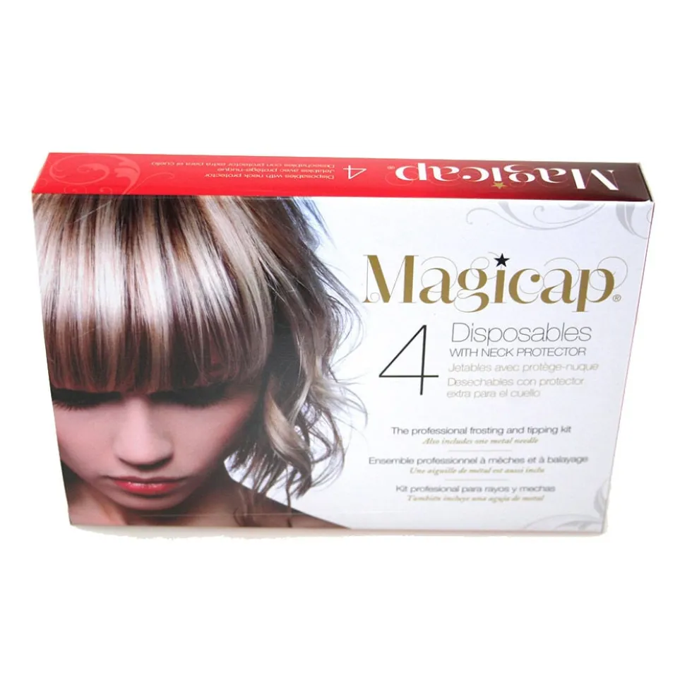 Magicap Disposable Caps with Neck Protector Pack of Four