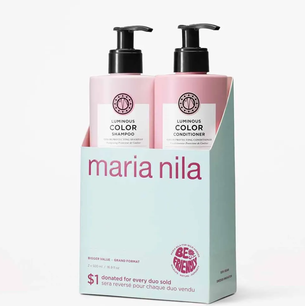 Maria Nila Luminous Color Shampoo & Conditioner Duo, 2x 500ml
