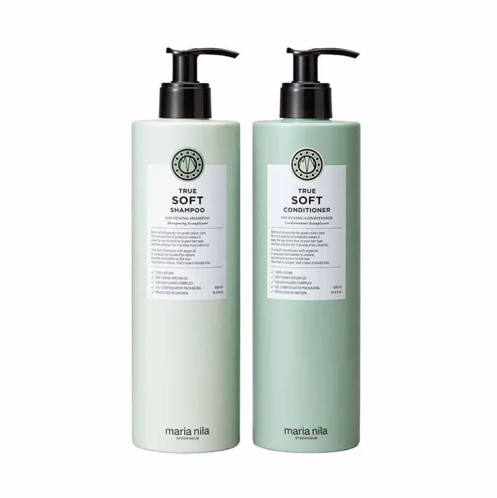 Maria Nila True Soft Shampoo & Conditioner Duo, 2x 500ml