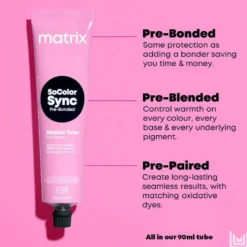 Matrix SoColor Sync Pre-Bonded Alkaline Toner, Mocha Palette - 7MC 90ml