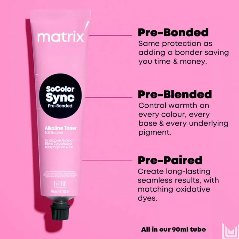Matrix SoColor Sync Pre-Bonded Alkaline Toner, Mocha Palette - 7MC 90ml
