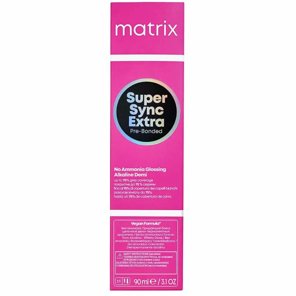 Matrix Super Sync Pre-Bonded Glossing Alkaline Demi-Permanent Hair Colour 10V Violet Cool 90ml