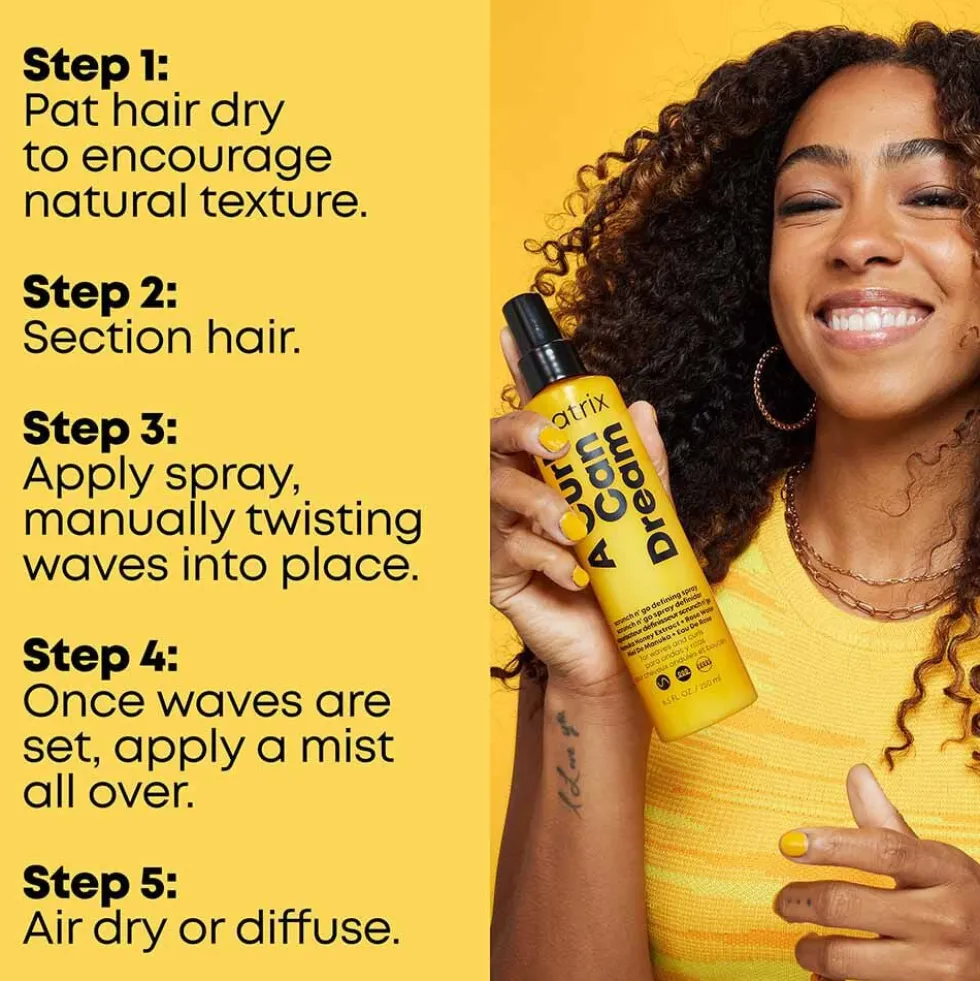 Matrix Total Results A Curl Can Dream Scrunch N' Go Defining Spray 250ml