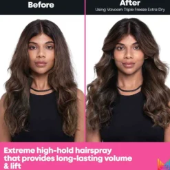 Matrix Vavoom Triple Freeze Extra Dry, High Hold Hairspray for Long-lasting Lift 300ml