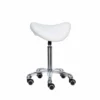 Mirplay Alpha Stool with wheels, White
