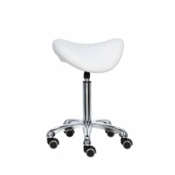 Mirplay Alpha Stool with wheels, White