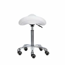 Mirplay Alpha Stool with wheels, White