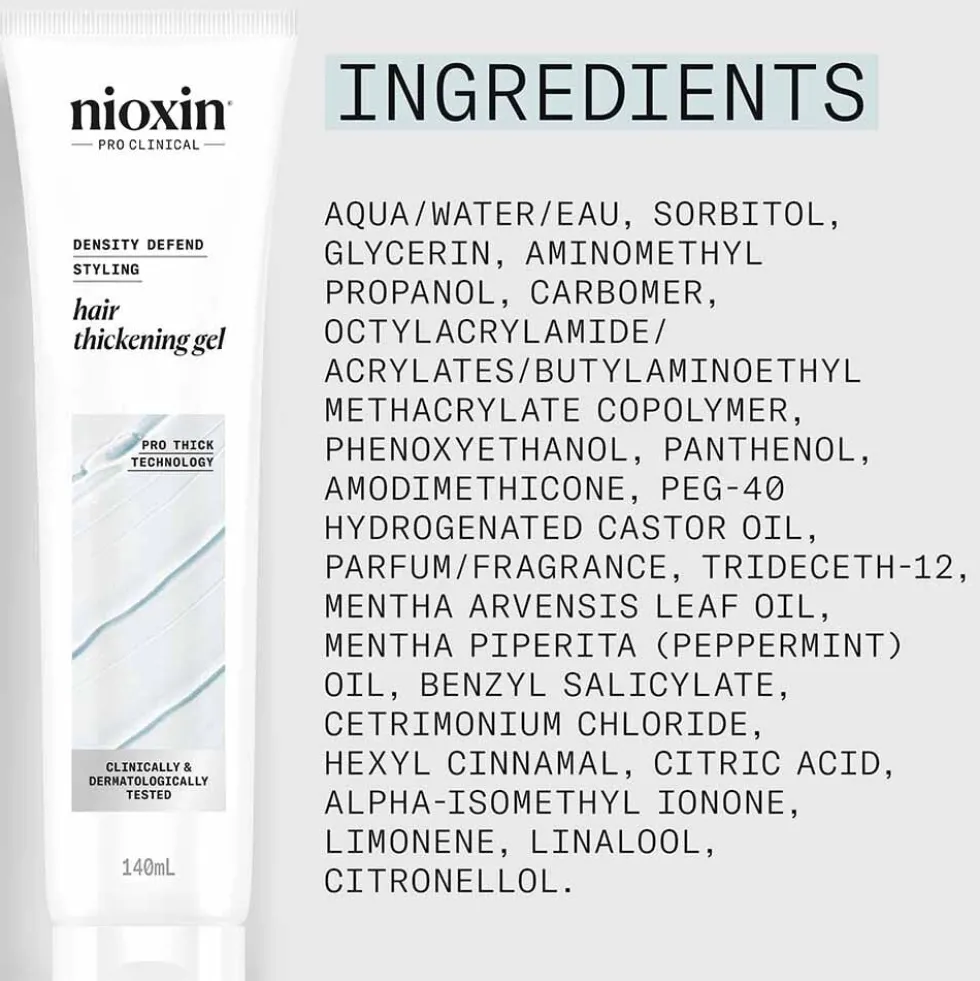 Nioxin Density Defend Hair Thickening Gel 140ml