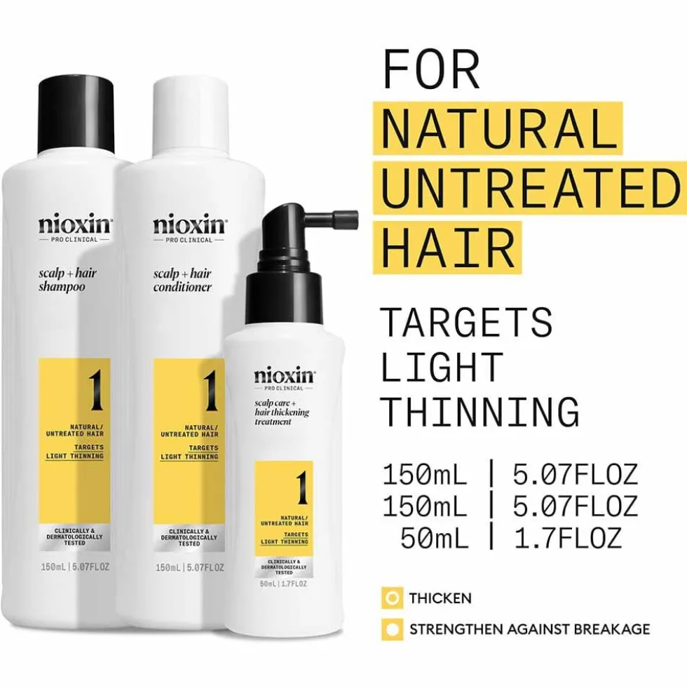 Nioxin Scalp + Hair Thickening System 1 - Trial Kit 1