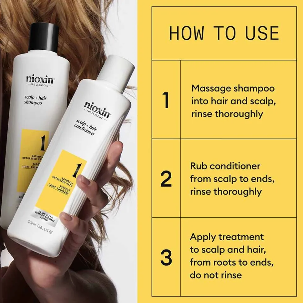 Nioxin Scalp + Hair Thickening System 1 - Trial Kit 1