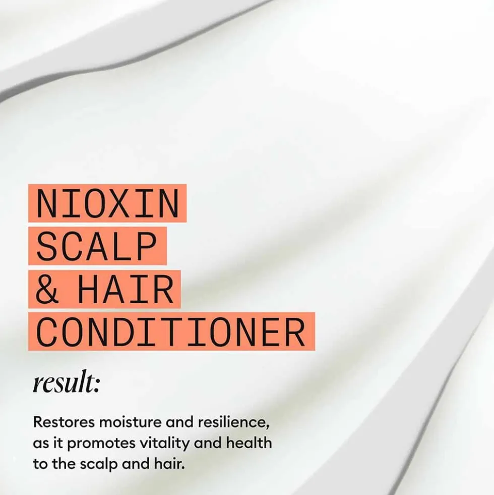Nioxin System 4 Scalp + Hair Thickening Conditioner for Coloured, Dry and Damaged Hair with Progressed Thinning 1L