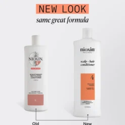 Nioxin System 4 Scalp + Hair Thickening Conditioner for Coloured, Dry and Damaged Hair with Progressed Thinning 1L