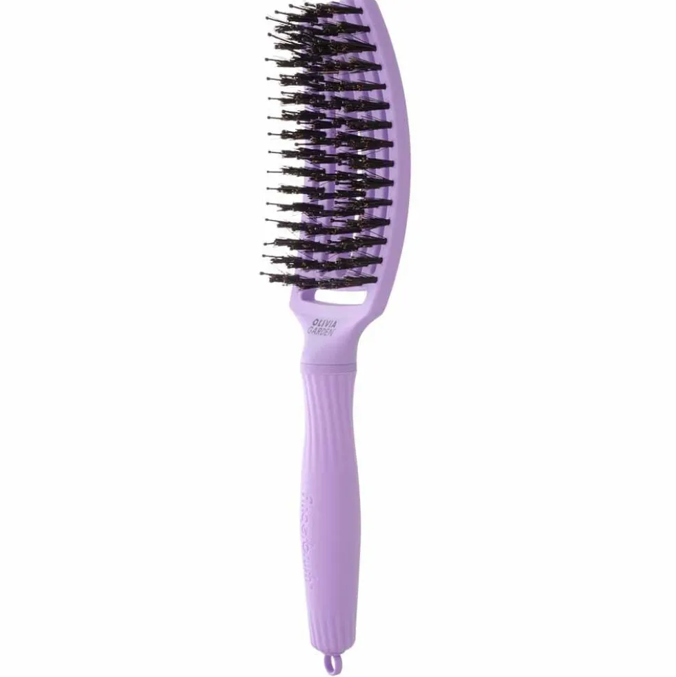 Olivia Garden Care Ionic Fingerbrush Hair Brush - Lavender