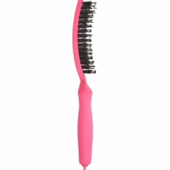 Olivia Garden Care Ionic Fingerbrush Hair Brush - Hot Pink
