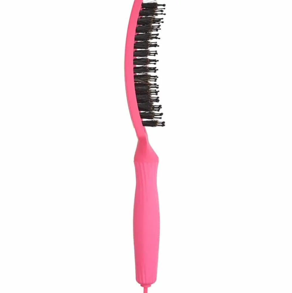 Olivia Garden Care Ionic Fingerbrush Hair Brush - Hot Pink
