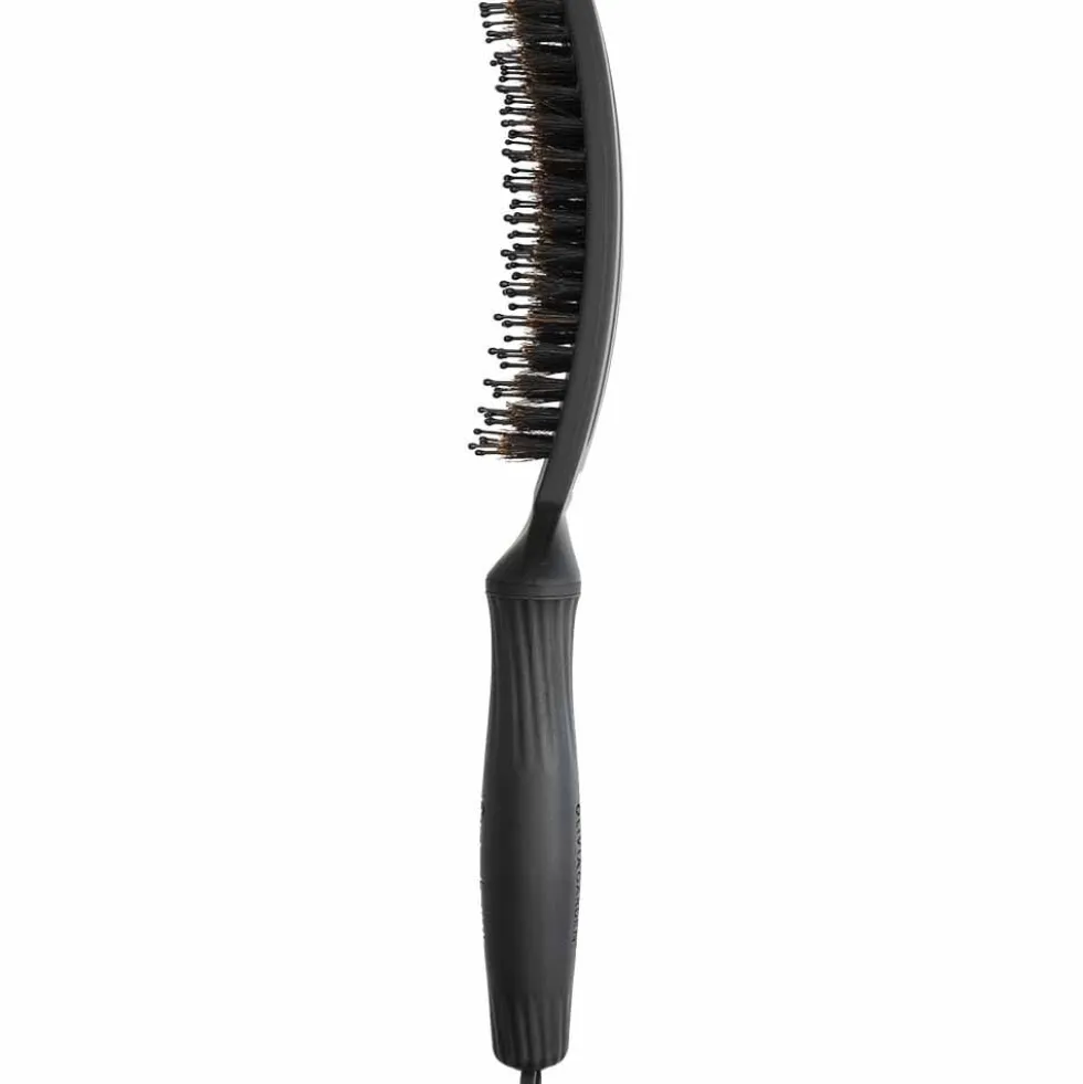 Olivia Garden Care Ionic Fingerbrush Hair Brush - Medium Black