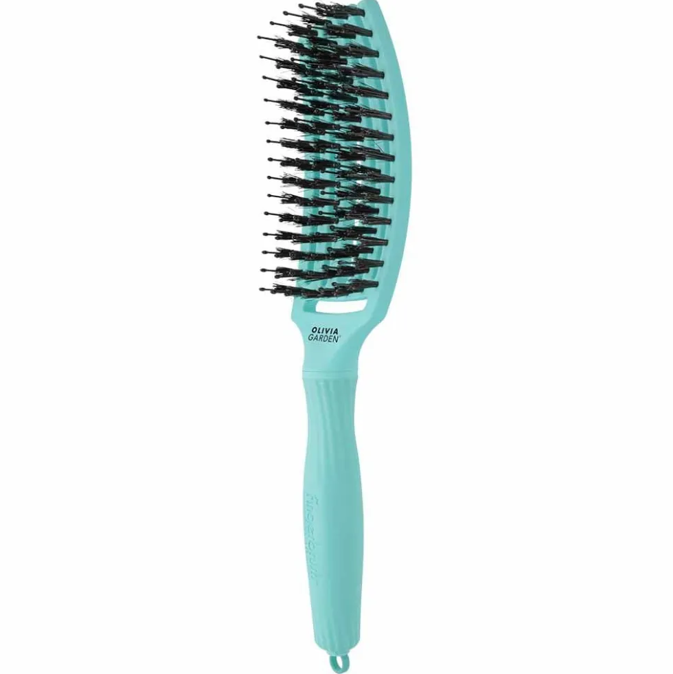 Olivia Garden Care Ionic Fingerbrush Hair Brush - Mint Green