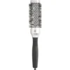 Olivia Garden Essential Blowout Classic Silver Round Hair Brush 35mm