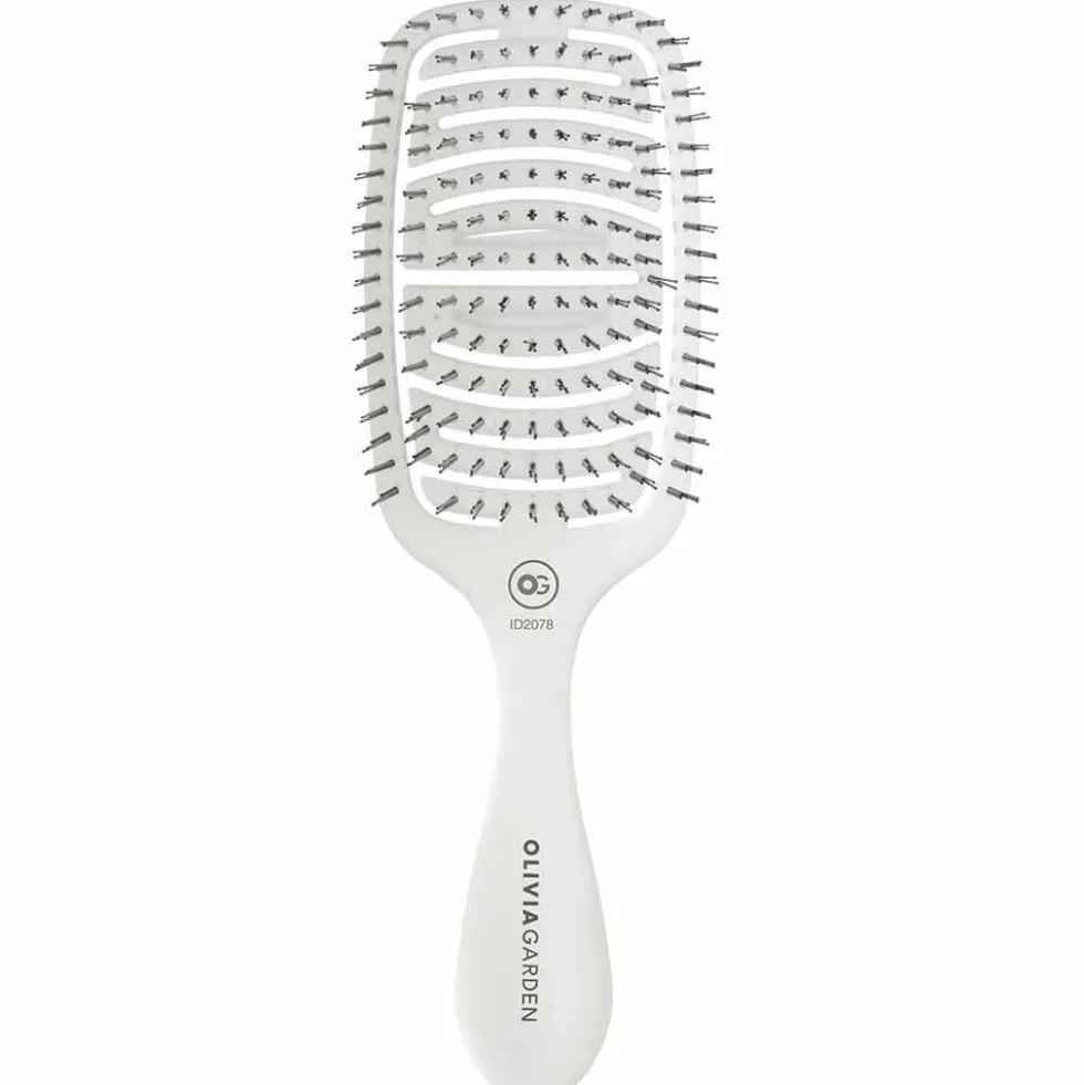 Olivia Garden Essential Hair Brush Fine Hair White