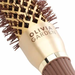 Olivia Garden Expert Blowout Round Hair Brush Speed Gold & Brown 25mm