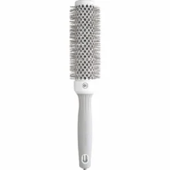 Olivia Garden Expert Blowout Round Hair Brush Speed White & Grey 35mm