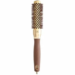 Olivia Garden Expert Blowout Round Hair Brush Shine Gold & Brown 25mm