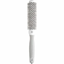 Olivia Garden Expert Blowout Round Hair Brush Speed White & Grey 25mm