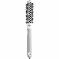 Olivia Garden Expert Blowout Round Hair Brush Shine White & Grey 20mm