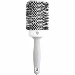 Olivia Garden Expert Blowout Round Hair Brush Shine White & Grey 55mm
