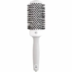 Olivia Garden Expert Blowout Round Hair Brush Shine White & Grey 45mm