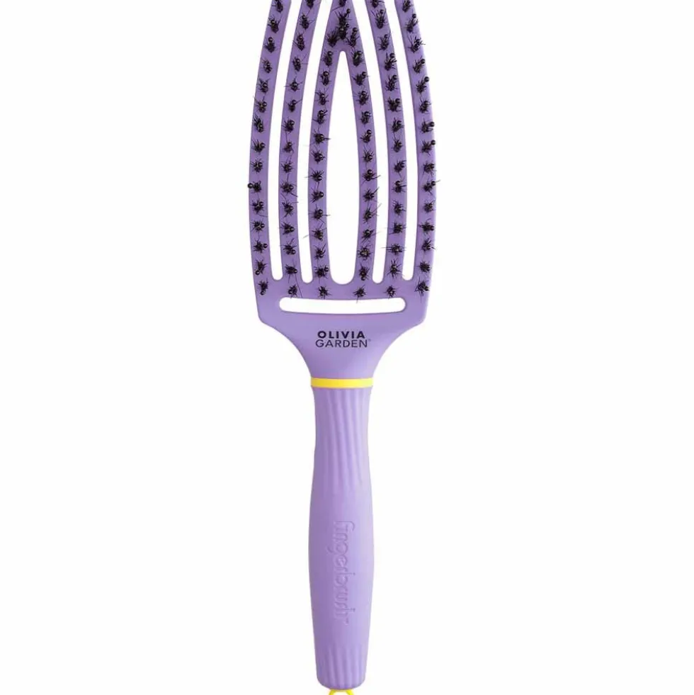 Olivia Garden Inner Child FingerBrush Care Iconic Boar & Nylon - Purple