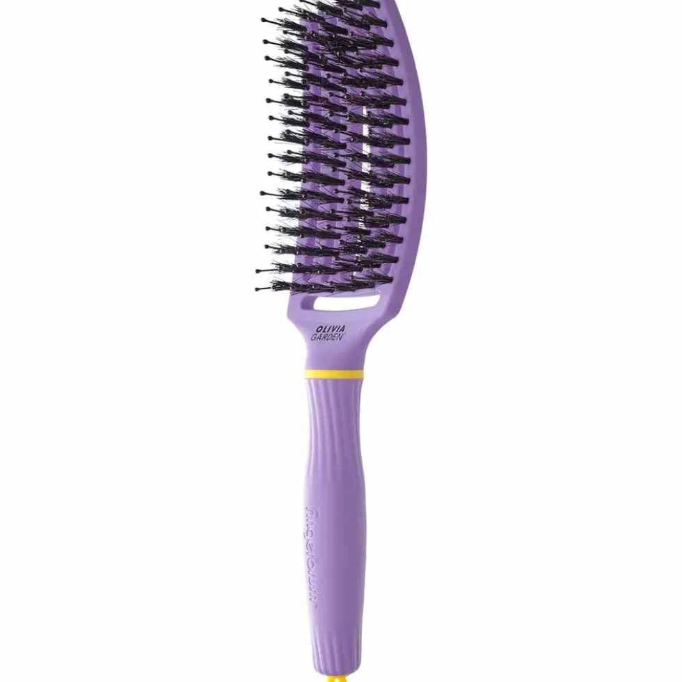 Olivia Garden Inner Child FingerBrush Care Iconic Boar & Nylon - Purple
