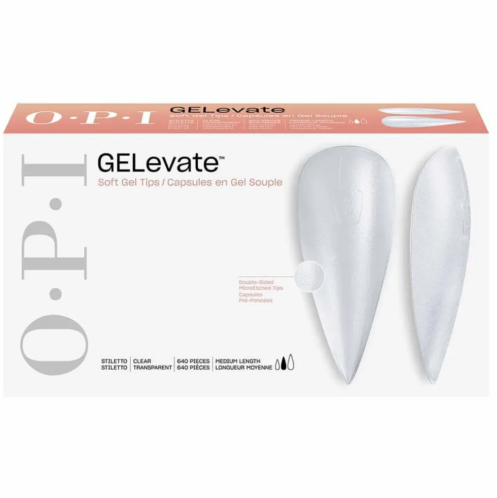 OPI Gelevate Soft Gel Tips - Medium Stiletto Shape