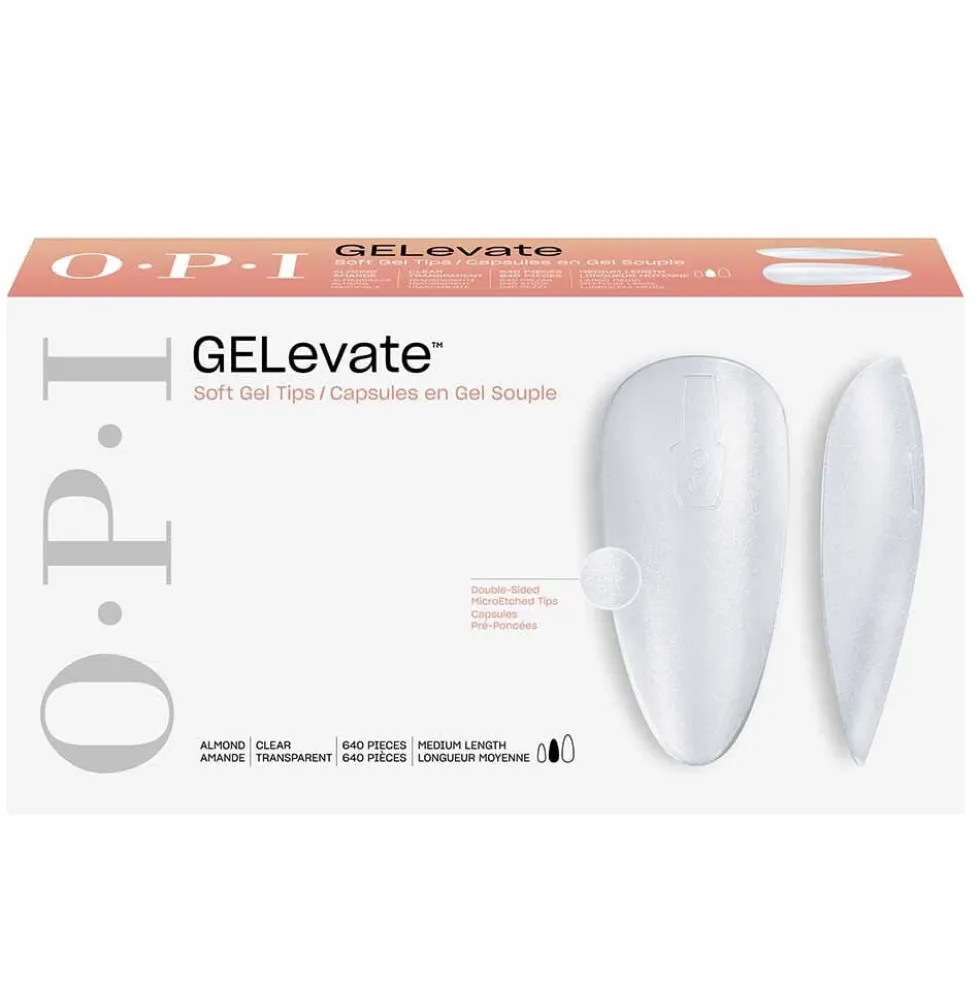 OPI Gelevate Soft Gel Tips - Medium Almond Shape