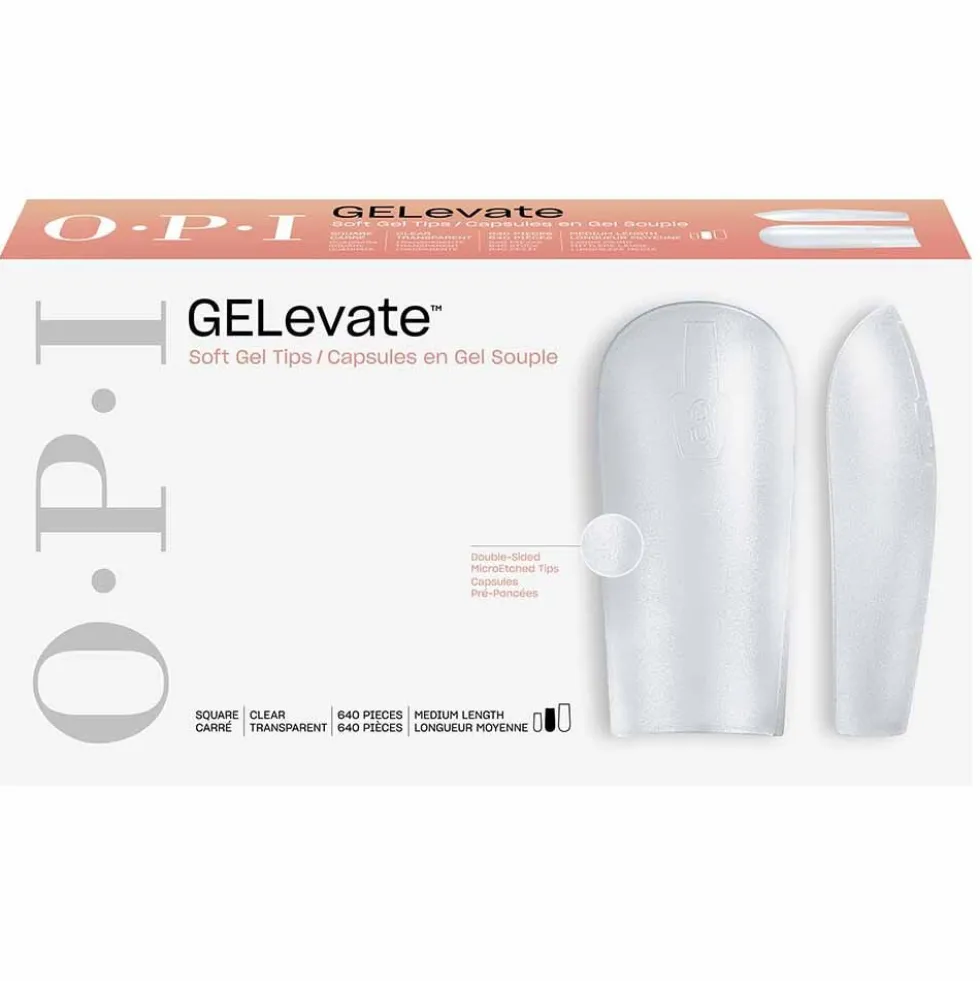 OPI Gelevate Soft Gel Tips - Medium Square Shape