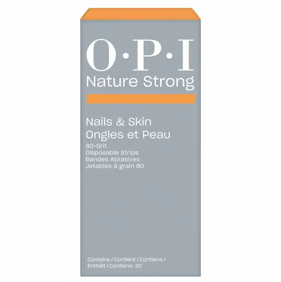 OPI Nature Strong Skincare Disposable Grit Strips - 80 Grit 95g