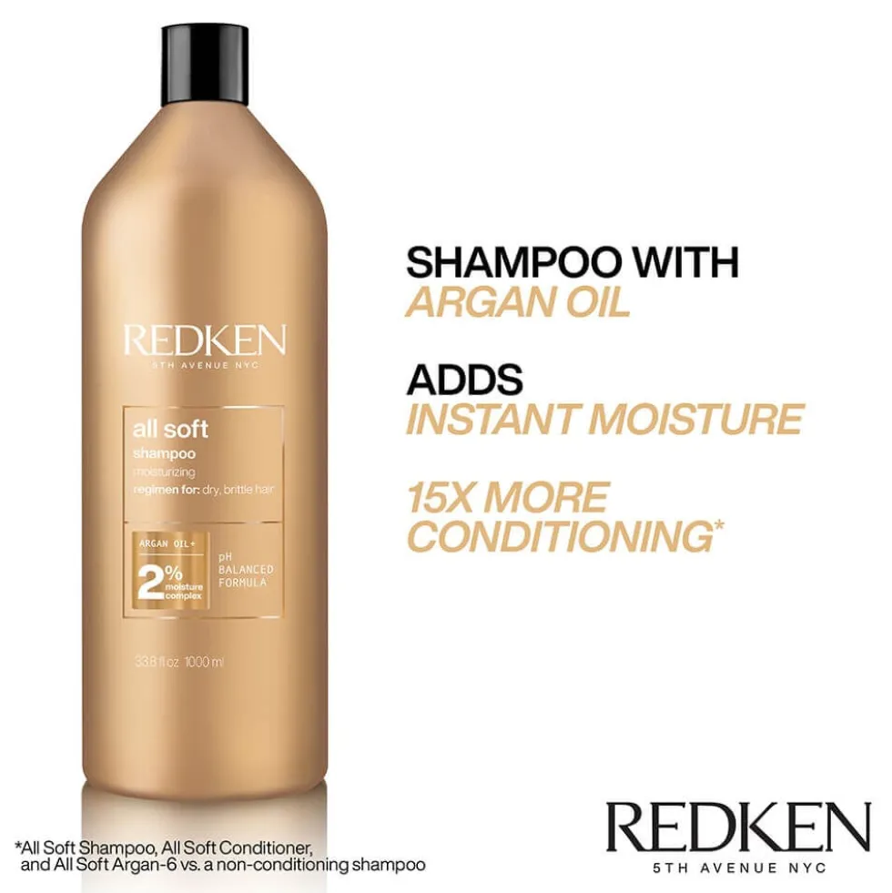 Redken All Soft Shampoo 1000ml