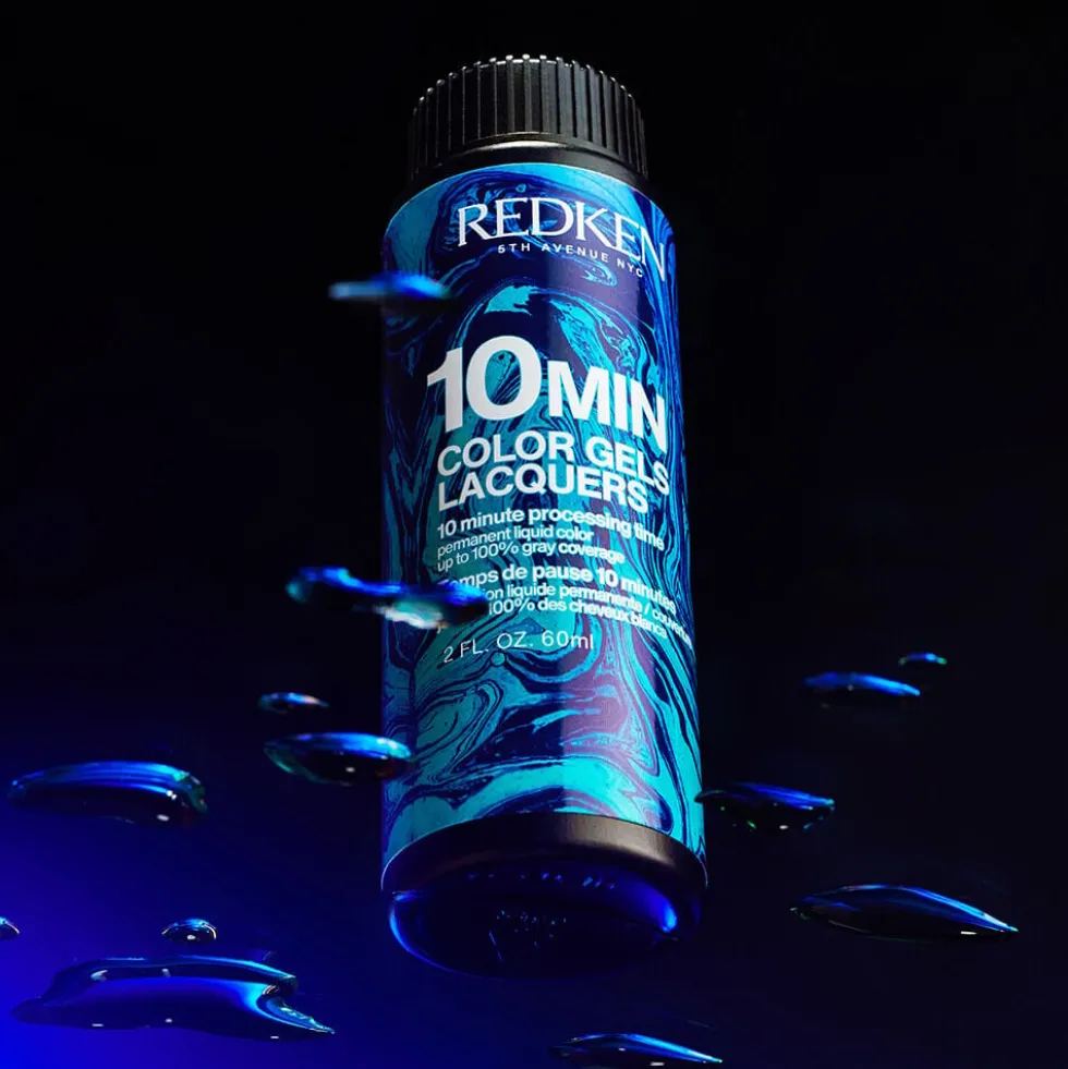 Redken Color Gels Lacquers 10 Minute Permanent Liquid Hair Colour 6ABN Brown Smoke 60ml