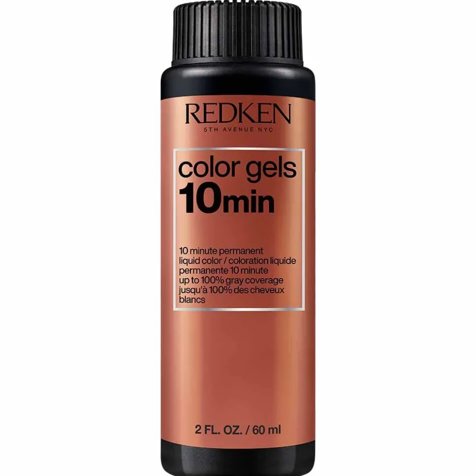 Redken Color Gels Lacquers 10 Minute Permanent Liquid Hair Colour 6ABN Brown Smoke 60ml