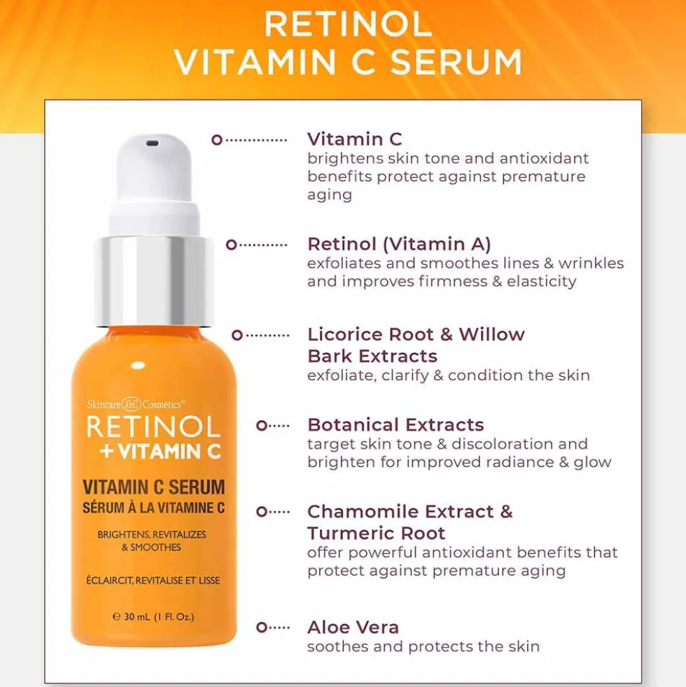 Retinol +Vitamin C Serum 30ml