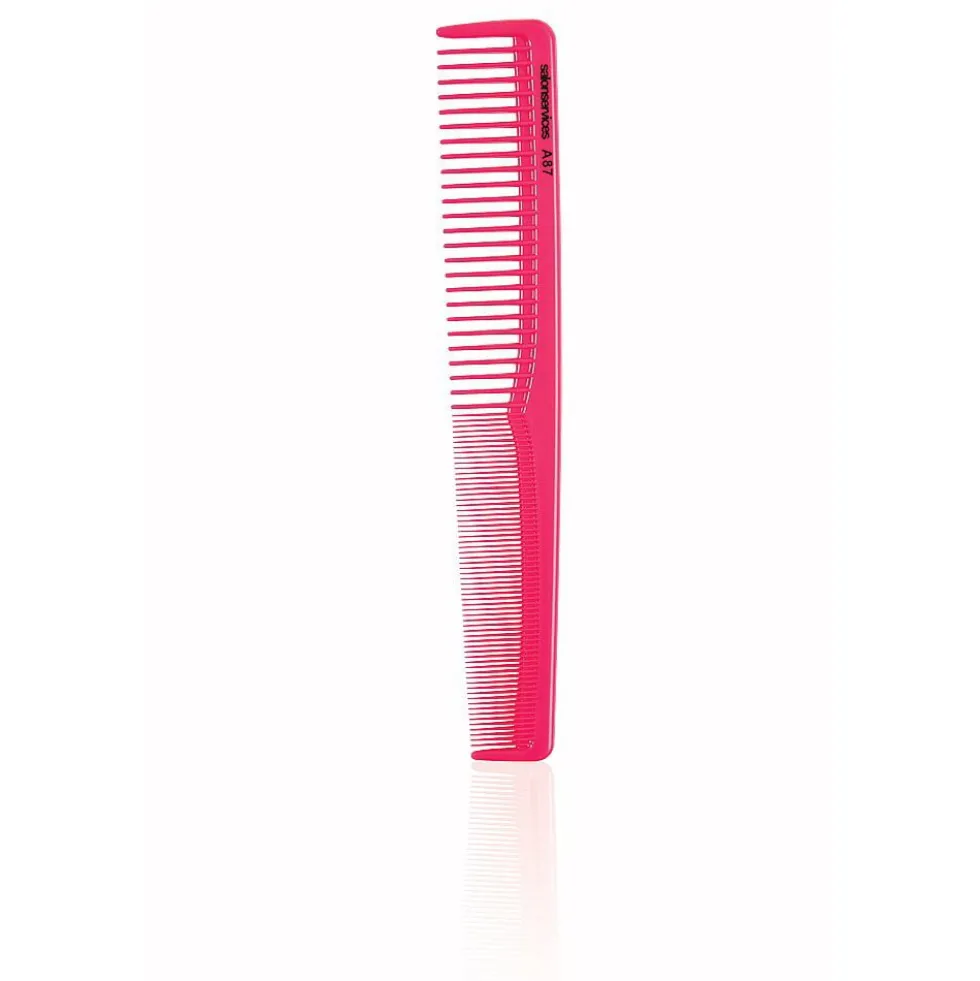 Salon Services Antistatic Cutting Comb A87 Pink
