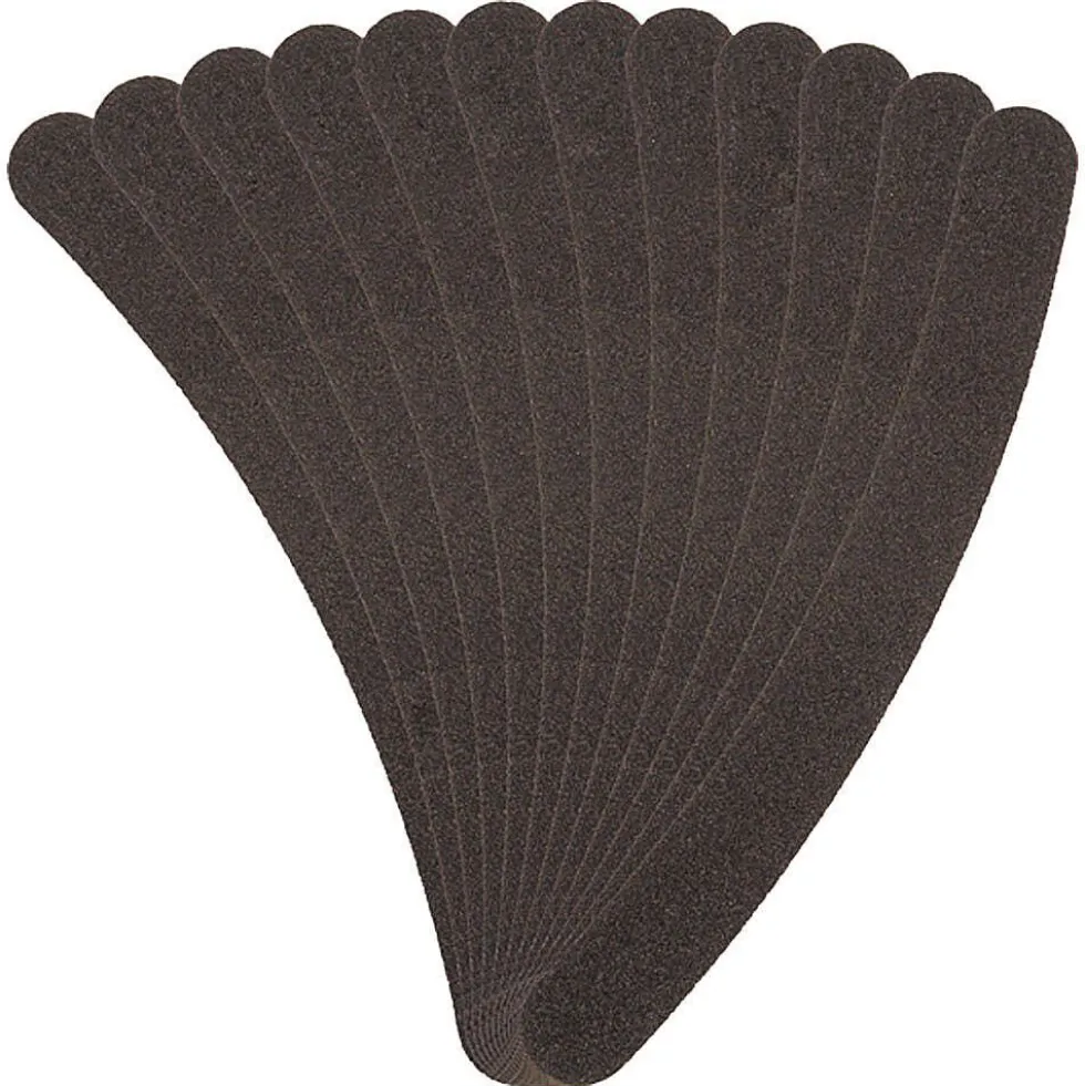 Salon Services Boomerang Nail File Black 100/180 Grit Pack of 12