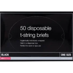 Salon Services Disposable T-String Briefs Pack of 50